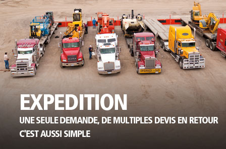 EXPEDITION UNE SEULE DEMANDE, DE MULTIPLES DEVIS EN RETOUR  C'EST AUSSI SIMPLE