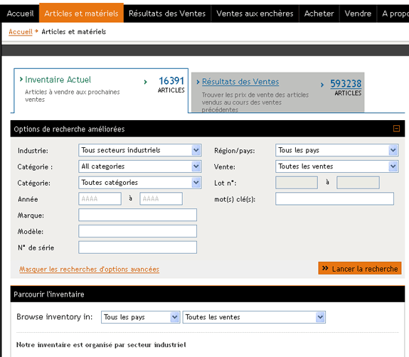Consultez notre inventaire actuel de vente