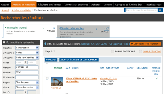 Examiner les résultats de la recherche