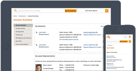 Equipment buyers and sellers have one central hub for accessing services, managing equipment searches and even editing account information – and it’s all free when they create an account