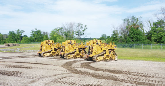 2009 Caterpillar 583Ts at the Ritchie Bros Columbus yard