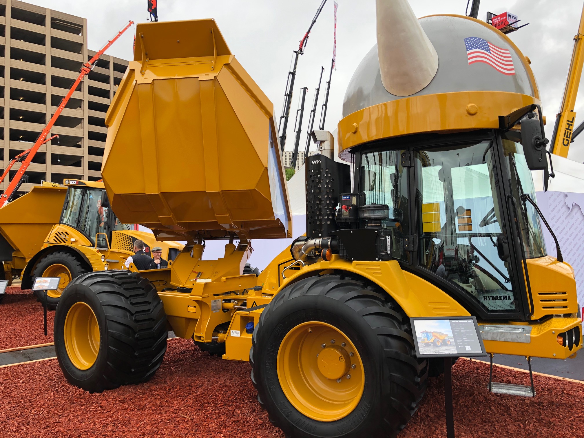 dump truck prop Articulated dump truck prop for con expo 2020